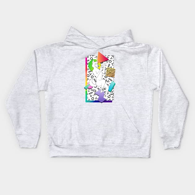 peace, love, paws and pride Kids Hoodie by DangerFox